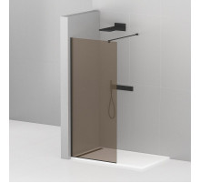 Душевая перегородка CEZARES LIBERTA-L-1-80-120-BR-NERO кронштейн 120см