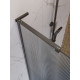 Душевая перегородка BelBagno UNO-L-1-TB-90-FL-GM, 90 см, профиль оружейная сталь, стекло рифленое FLUTTO