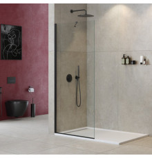 Душевая перегородка универсальная с односторонним входом CEZARES LIBERTA-L-1-TB-140-C-NERO