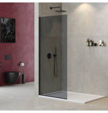 Душевая перегородка универсальная с односторонним входом CEZARES LIBERTA-L-1-TB-100-GR-NERO