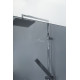 Душевая перегородка универсальная с односторонним входом CEZARES LIBERTA-L-1-TB-100-GR-Cr