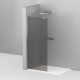 Душевая перегородка CEZARES LIBERTA-L-1-90-120-GR-Cr кронштейн 120см