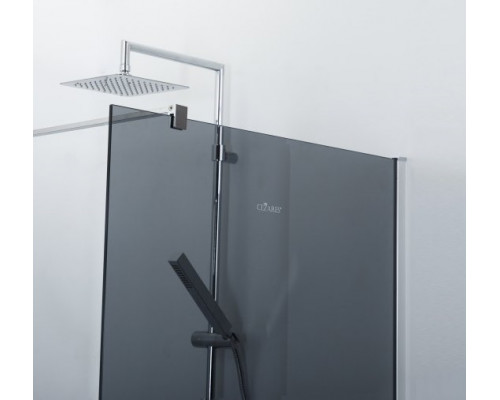 Душевая перегородка CEZARES LIBERTA-L-1-80-120-GR-Cr кронштейн 120см
