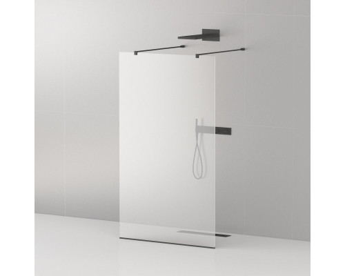 Душевая перегородка CEZARES LIBERTA-L-2-110-120-C-NERO кронштейн 120 см