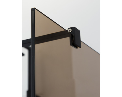 Душевая перегородка CEZARES LIBERTA-L-2-80-120-BR-NERO кронштейн 120 см