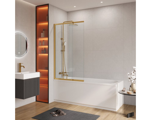 Шторка на ванну CEZARES SLIDER-VF-11-90/150-C-BORO