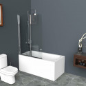 Душевая шторка на ванну BelBagno UNO-V-2-80/150-C-Cr