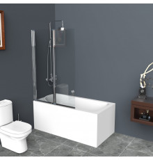 Душевая шторка на ванну BelBagno UNO-V-2-80/150-C-Cr