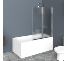 Душевая шторка на ванну BelBagno UNO-V-2-100/150-P-Cr-R