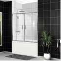 Шторка на ванну BelBagno UNO-VF-2-170/145-C-Cr