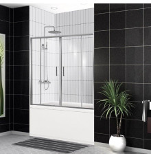 Шторка на ванну BelBagno UNO-VF-2-170/145-C-Cr