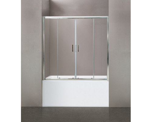 Шторка на ванну BelBagno UNO-VF-2-170/145-C-Cr