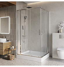 Душевой уголок BelBagno LUCE-AH-22-120/115-C-Cr