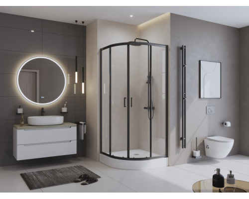 Душевой уголок BelBagno UNO-195-R-2-90-C-NERO