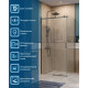 Душевой уголок BelBagno SOFT_CLOSE-2-AH-1-100/80-C-GM профиль оружейная сталь, стекло прозрачное