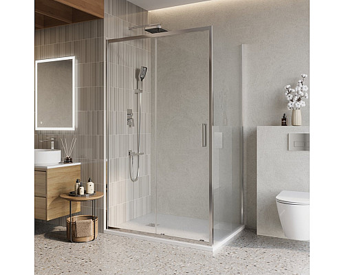 Душевой уголок BelBagno LUCE-AH-1-130/100-C-Cr