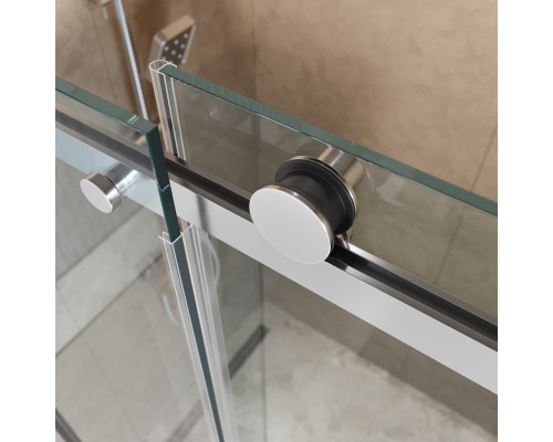 Душевой уголок BelBagno SOFT_CLOSE-2-AH-1-120/80-C-Cr профиль хром, стекло прозрачное