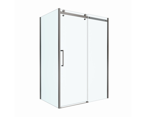 Душевой уголок BelBagno MARINO-2-AH-1-150/80-C-GM 150х80 см профиль оружейная сталь, стекло прозрачное