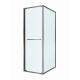 Душевой уголок CEZARES LUX-AH-FS-1-70/100-C-GM, 70х100 см, профиль оружейная сталь, стекло прозрачное