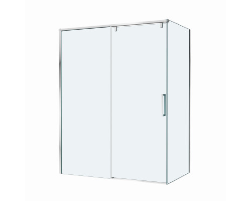 Душевой уголок BelBagno SOFT_CLOSE-1-AH-1-150/90-C-Cr профиль хром, стекло прозрачное