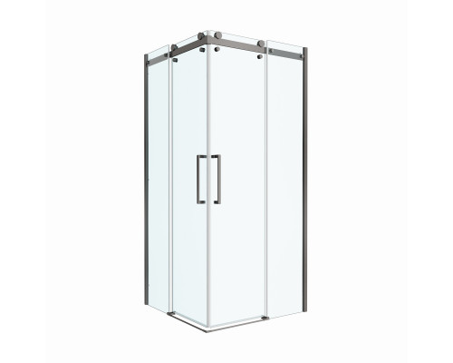 Душевой уголок BelBagno Marino-2-A-2-90-C-GM 90x90, профиль оружейная сталь, стекло прозрачное