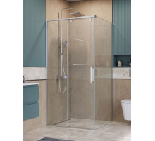 Душевой уголок BelBagno SOFT_CLOSE-1-A-1-100-C-Cr профиль хром, стекло прозрачное