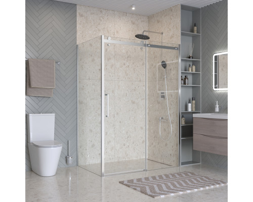 Душевой уголок BelBagno MARINO-2-AH-1-140/80-C-CR 140х80 см профиль хром, стекло прозрачное