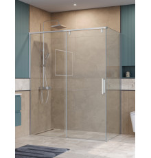 Душевой уголок BelBagno SOFT_CLOSE-1-AH-1-160/80-C-Cr профиль хром, стекло прозрачное