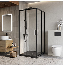 Душевой уголок BelBagno LUCE-A-2-90-C-NERO