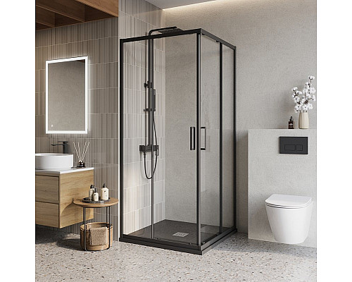 Душевой уголок BelBagno LUCE-A-2-90-C-NERO