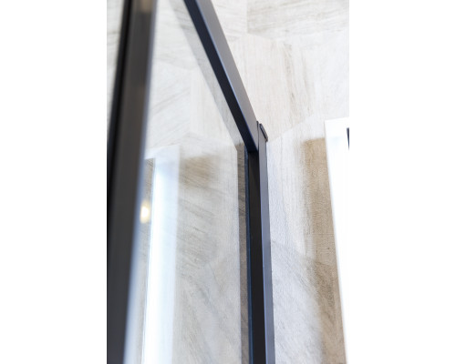 Душевой уголок CEZARES ECO-O-R-2-100-C-NERO