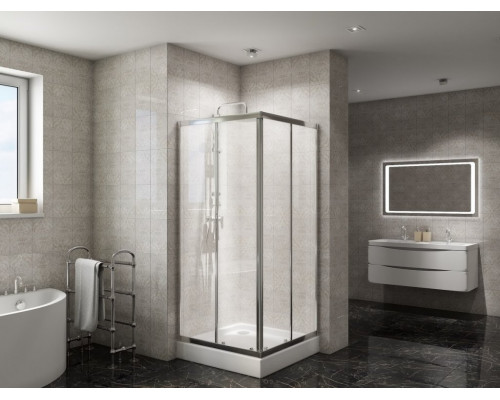 Душевой уголок BelBagno DUE-A-2-80-C-Cr