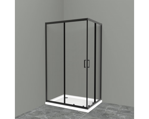 Душевой уголок BelBagno UNO-195-AH-2-100/80-C-NERO