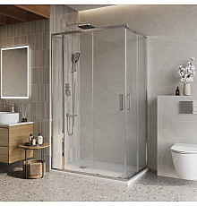 Душевой уголок BelBagno LUCE-AH-21-125/100-C-Cr