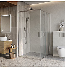 Душевой уголок BelBagno LUCE-A-22-90+30-C-Cr