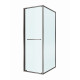 Душевой уголок CEZARES LUX-AH-FS-1-80/90-C-GM, 80х90 см, профиль оружейная сталь, стекло прозрачное