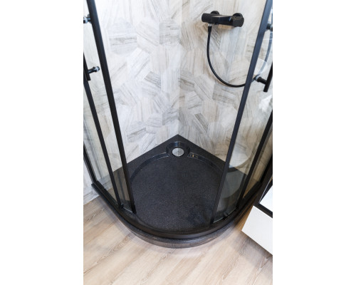 Душевой уголок CEZARES ECO-O-R-2-100-C-NERO