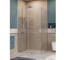 Душевой уголок BelBagno SOFT_CLOSE-2-AH-1-130/80-C-Cr профиль хром, стекло прозрачное