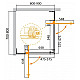 Душевой уголок CEZARES SLIDER-AH-2-70/80-80/90-BR-BORO