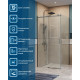 Душевой уголок BelBagno SOFT_CLOSE-2-A-1-100-C-GM профиль оружейная сталь, стекло прозрачное