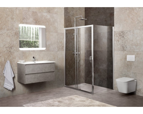 Душевой уголок BelBagno UNIQUE-AH-1-100/115-80-C-Cr