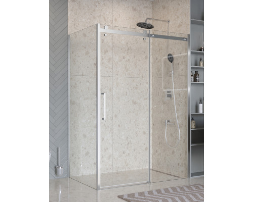 Душевой уголок BelBagno MARINO-2-AH-1-140/80-C-CR 140х80 см профиль хром, стекло прозрачное