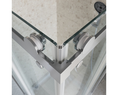 Душевой уголок 120х90 см BelBagno MARINO-2-AH-2-120/90-C-CR профиль хром, стекло прозрачное