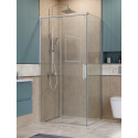 Душевой уголок BelBagno SOFT_CLOSE-1-AH-1-100/80-C-Cr профиль хром, стекло прозрачное