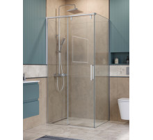Душевой уголок BelBagno SOFT_CLOSE-1-AH-1-100/80-C-Cr профиль хром, стекло прозрачное