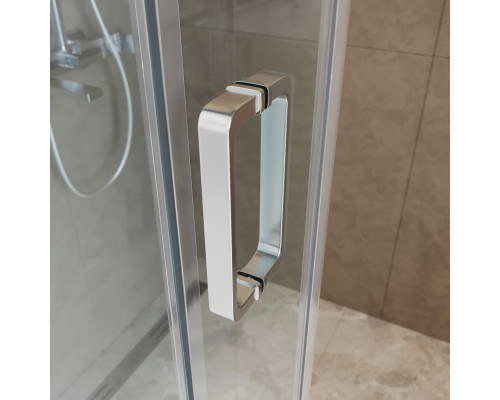 Душевой уголок BelBagno SOFT_CLOSE-2-AH-1-180/80-C-Cr профиль хром, стекло прозрачное