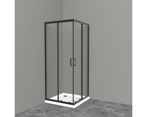 Душевой уголок BelBagno UNO-195-A-2-100-C-NERO