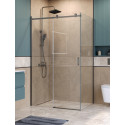 Душевой уголок BelBagno SOFT_CLOSE-2-AH-1-120/100-C-GM профиль оружейная сталь, стекло прозрачное