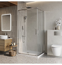 Душевой уголок BelBagno LUCE-AH-2-100/80-C-C