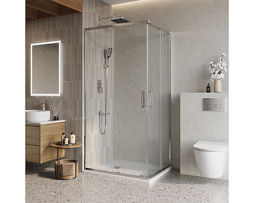 Душевой уголок BelBagno LUCE-AH-2-100/80-C-C